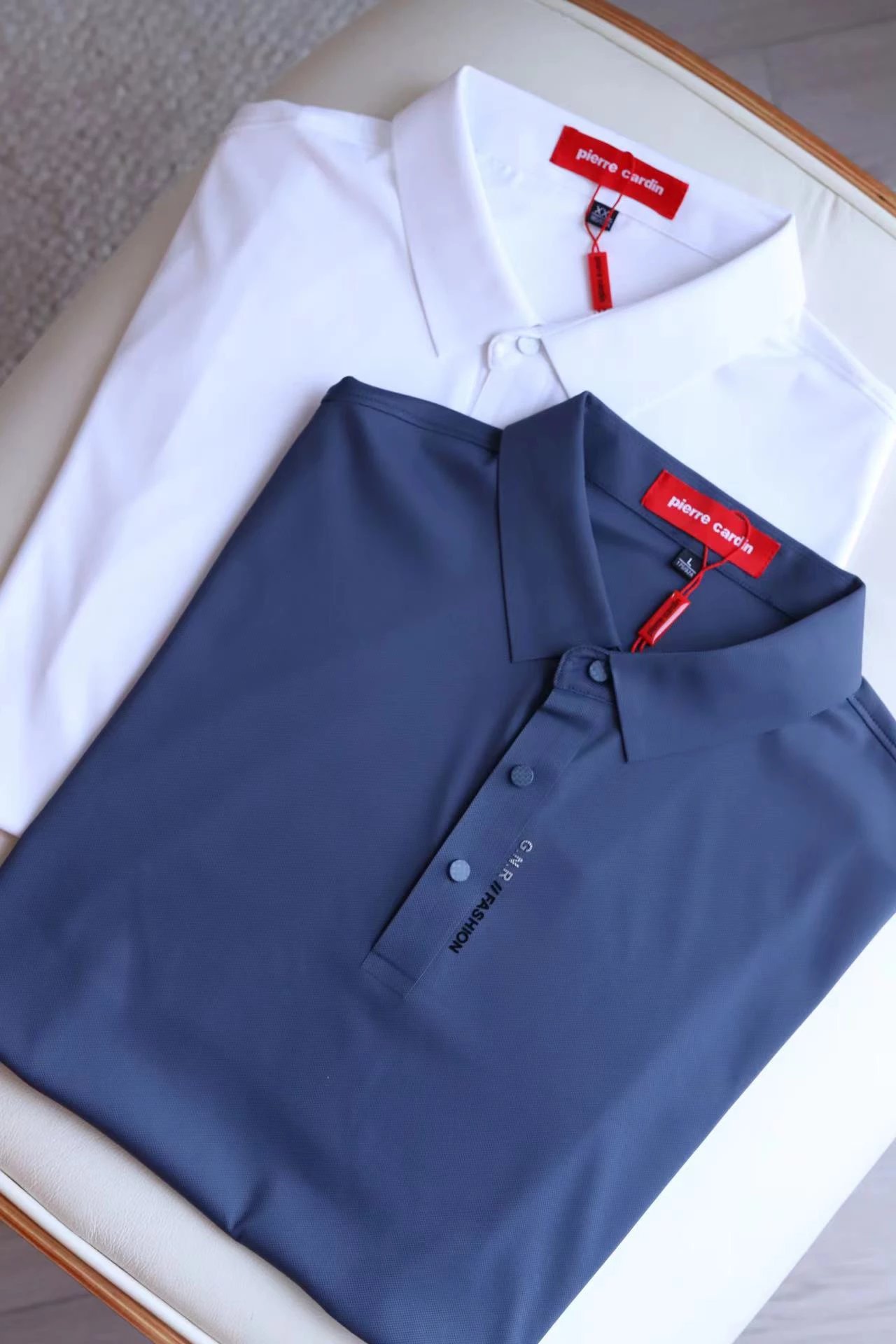 5a级抗菌,无痕压胶:皮尔卡丹 男士 无痕凉感五色短袖polo衫