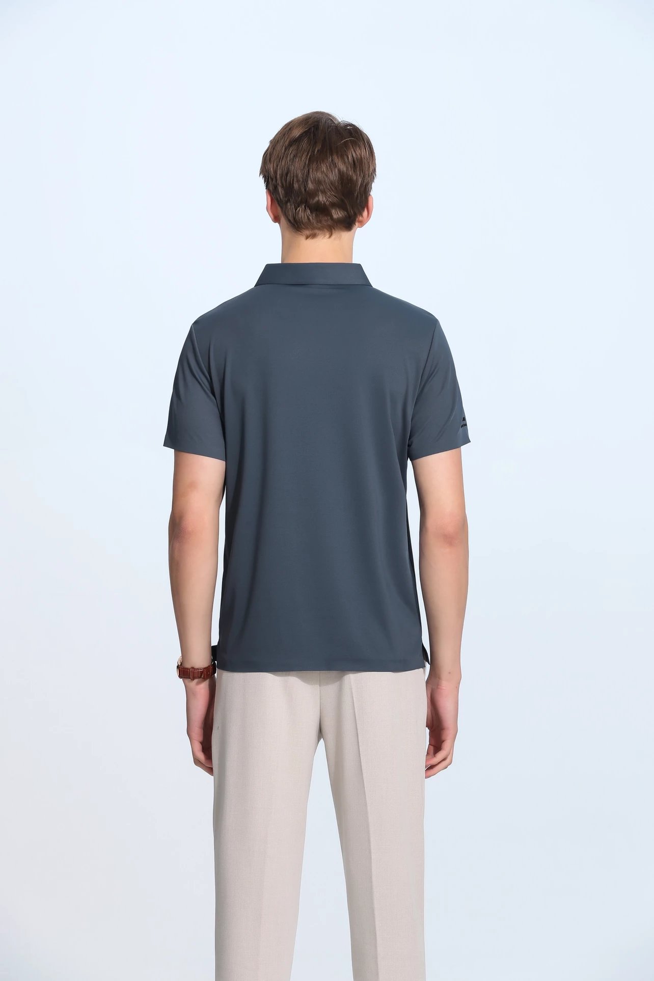 5a级抗菌,无痕压胶:皮尔卡丹 男士 无痕凉感五色短袖polo衫