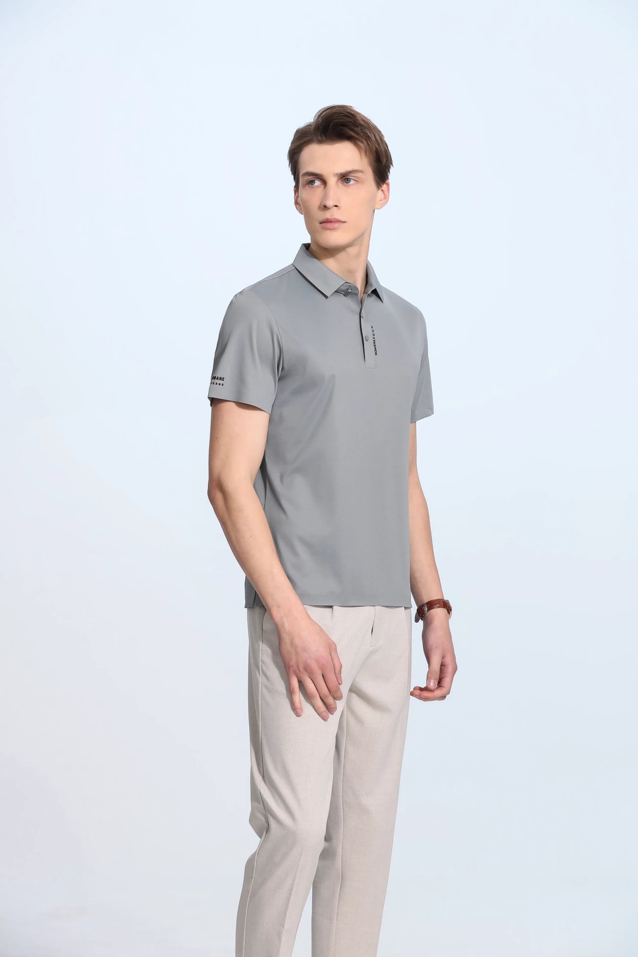 5a级抗菌,无痕压胶:皮尔卡丹 男士 无痕凉感五色短袖polo衫