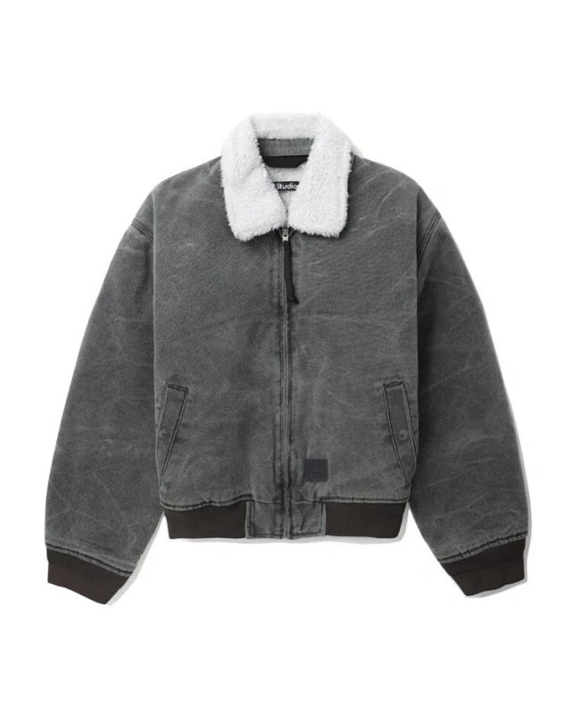 Acne Studios  Smiley bottom lehlaw lamb wool jacket coat