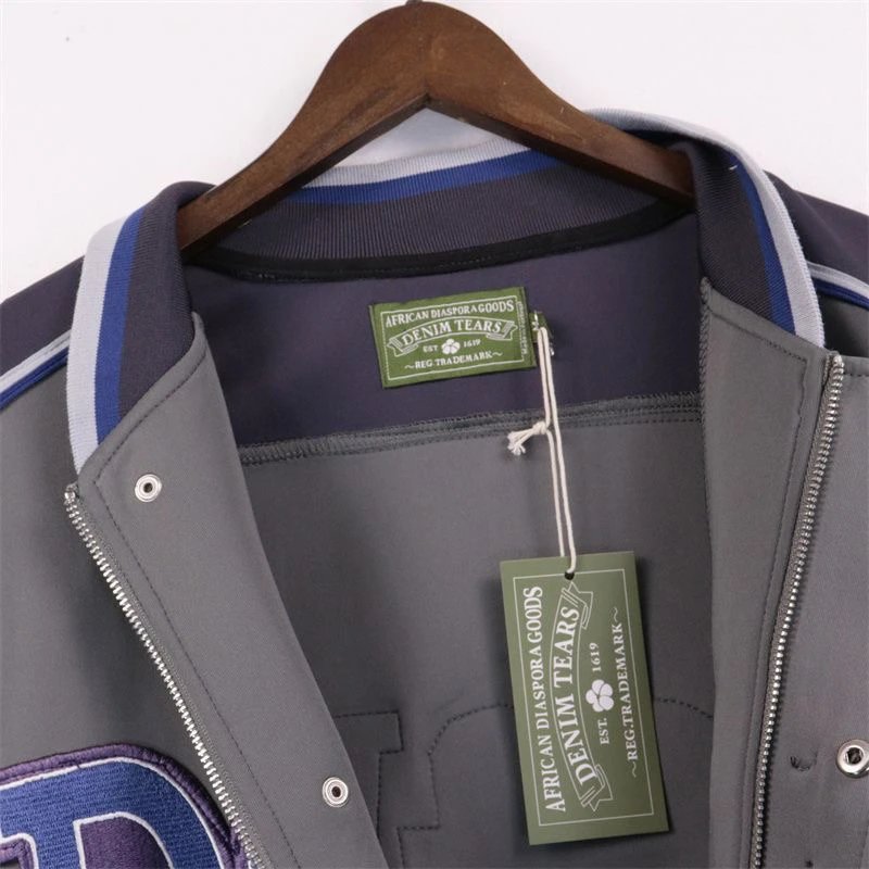 Denim Tears Track Jacket White and Mint Green Outerwear - 5