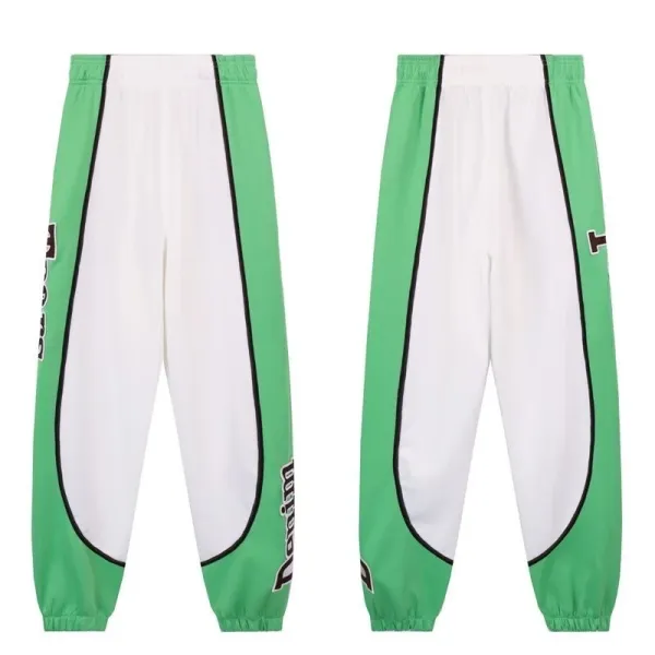 Denim Tears Track Pants Green and White - 1