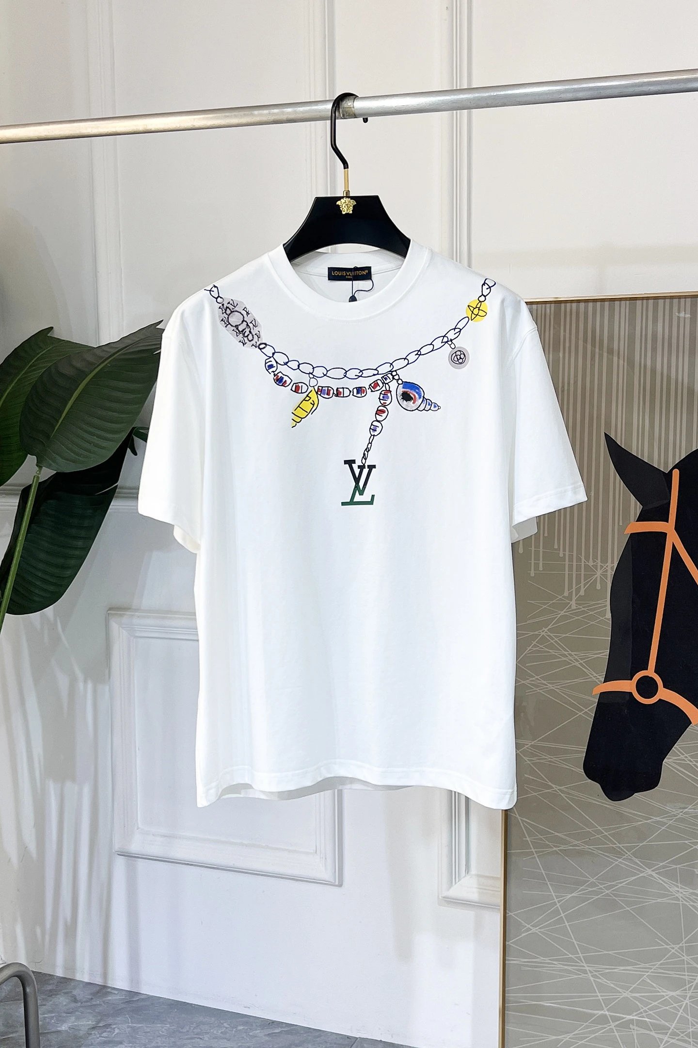 Louis Vuitton Graphic White Casual T-Shirt