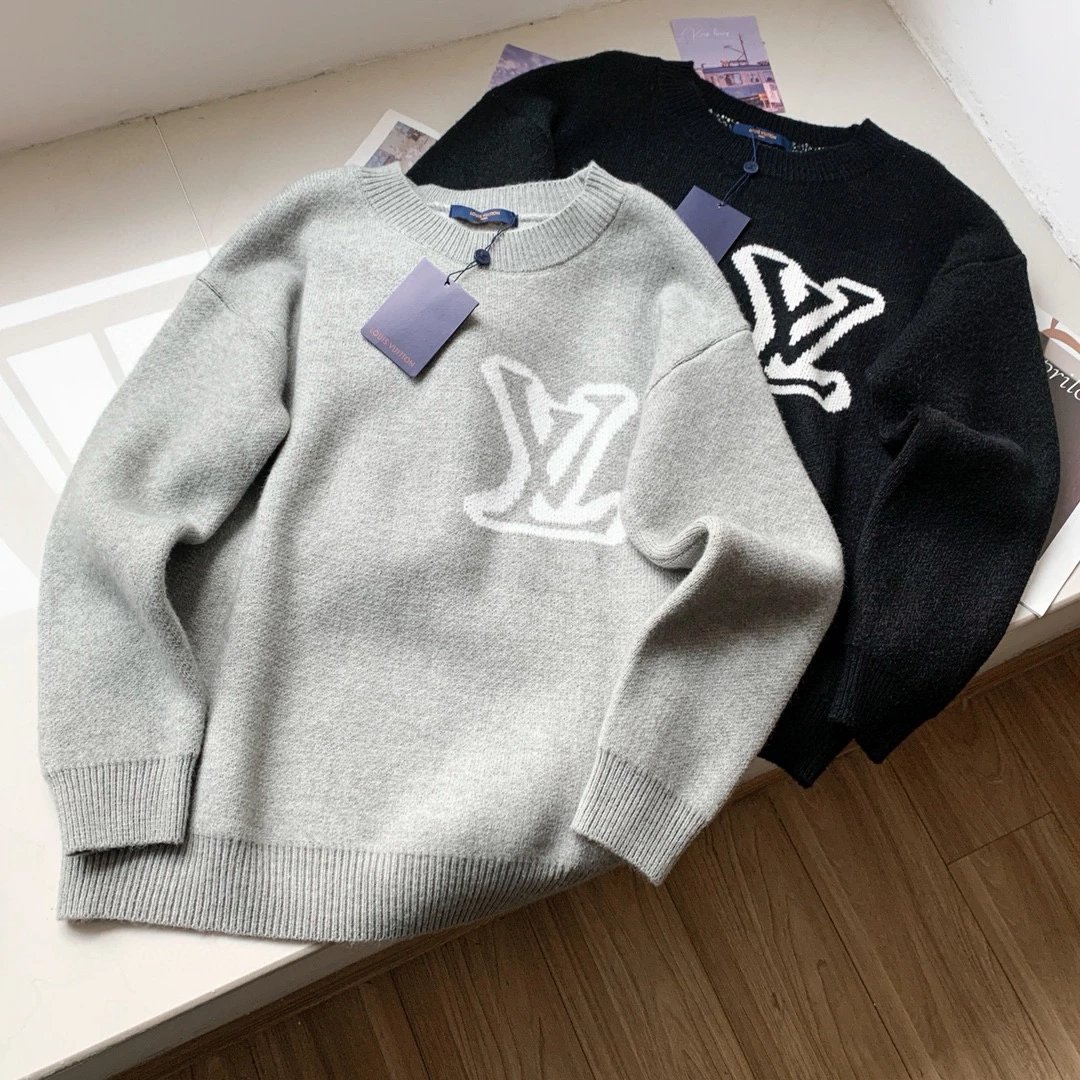 ***4-1] Jacquard logo pullover sweater 023***
