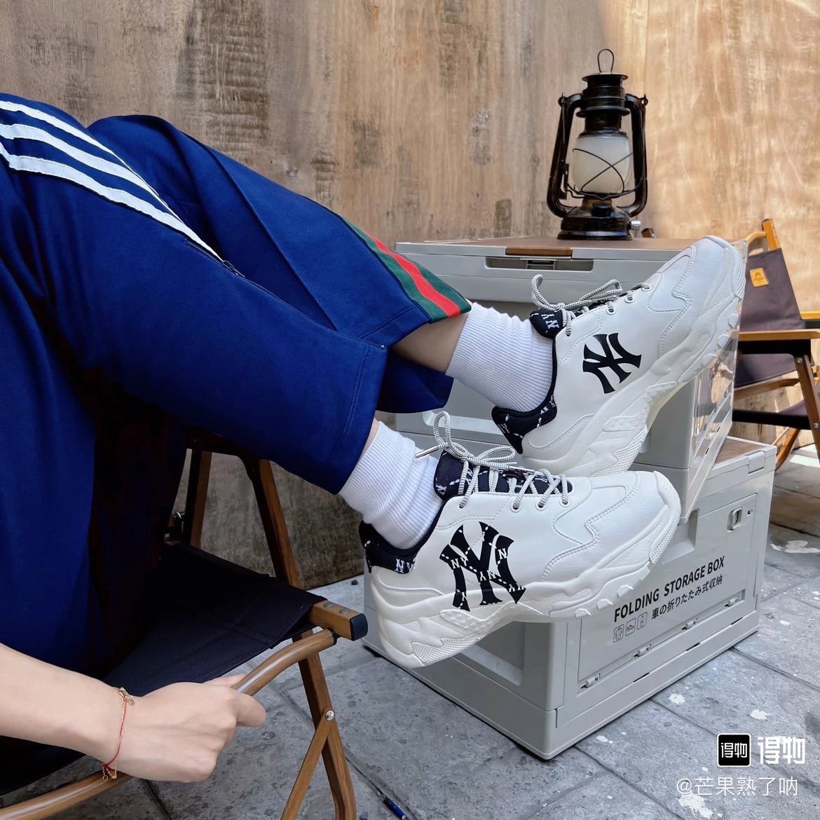 ML Chunky Dia Monogram Low Sneaker Black White