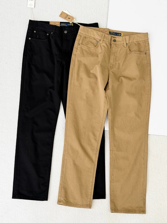 Premium RL Five-Pocket Straight-Leg Pants – Custom Hardware – Flattering Fit for All Body Types – Perfect for Business Travel, Office Commute, Casual Daily Wear, and Versatile Styling