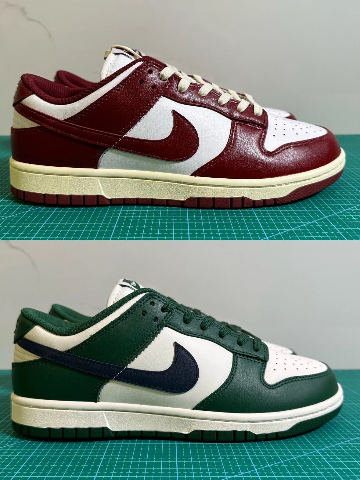 [Top/S2 batch] Dunk PRM "Team Red" and White/Green White "Gorge Green"