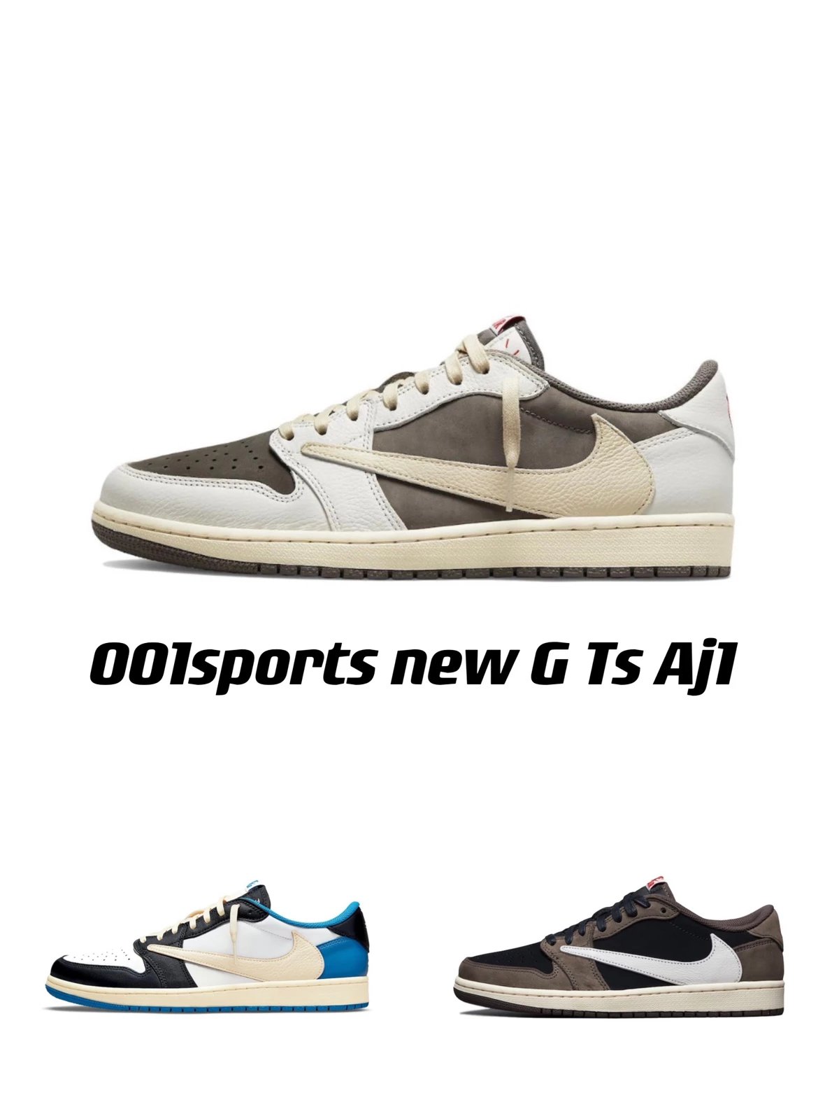 [New G Version]Travis Scott x Air Jordan 1 Low (TS x AJ1) joint barb series! Special offer!