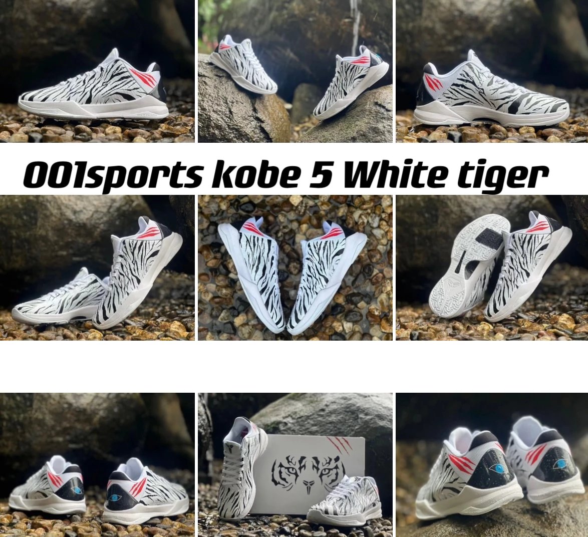 Kobe 5 White tiger