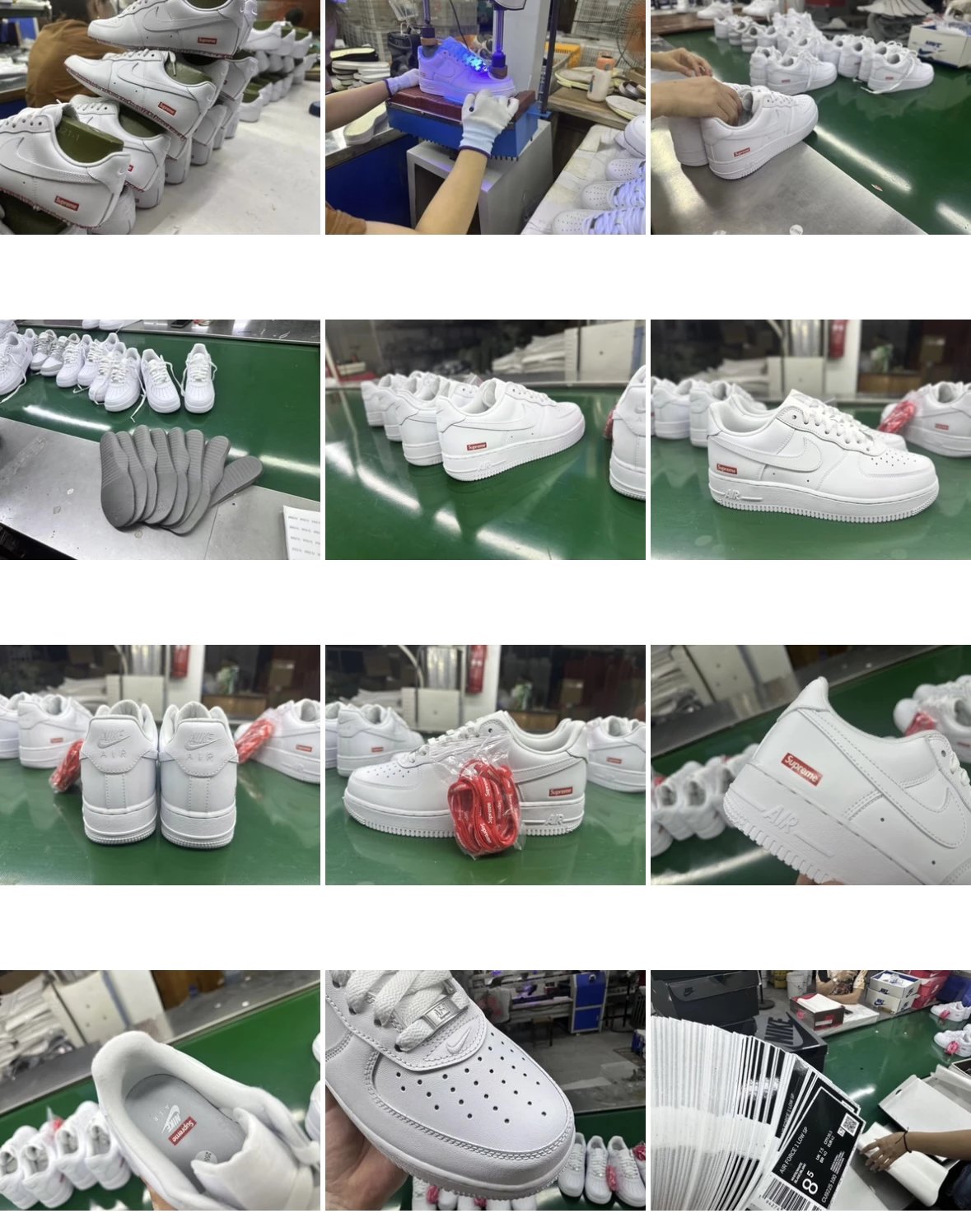 (G batch)Nk Air Force 1 Air Force Sup White/Black/Wheat/Lightning Air Force