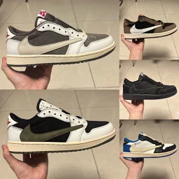 thumbnail for (New KX) batch AJ1 Low Ts series original leather batch special price, pay attention to the suede color brushed heel embroidery spike market all the same price barb details in the details! Normal after-sales