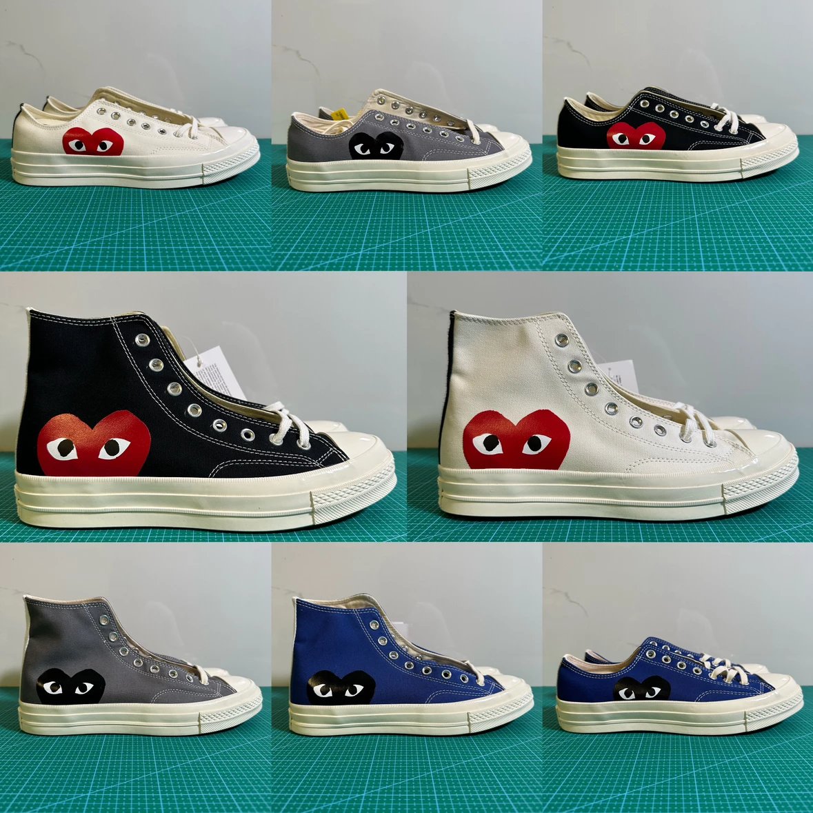 Rei Kawakubo’s love collaboration CDG × Converse 1970s chuck taylor all star 1970s Kawakubo