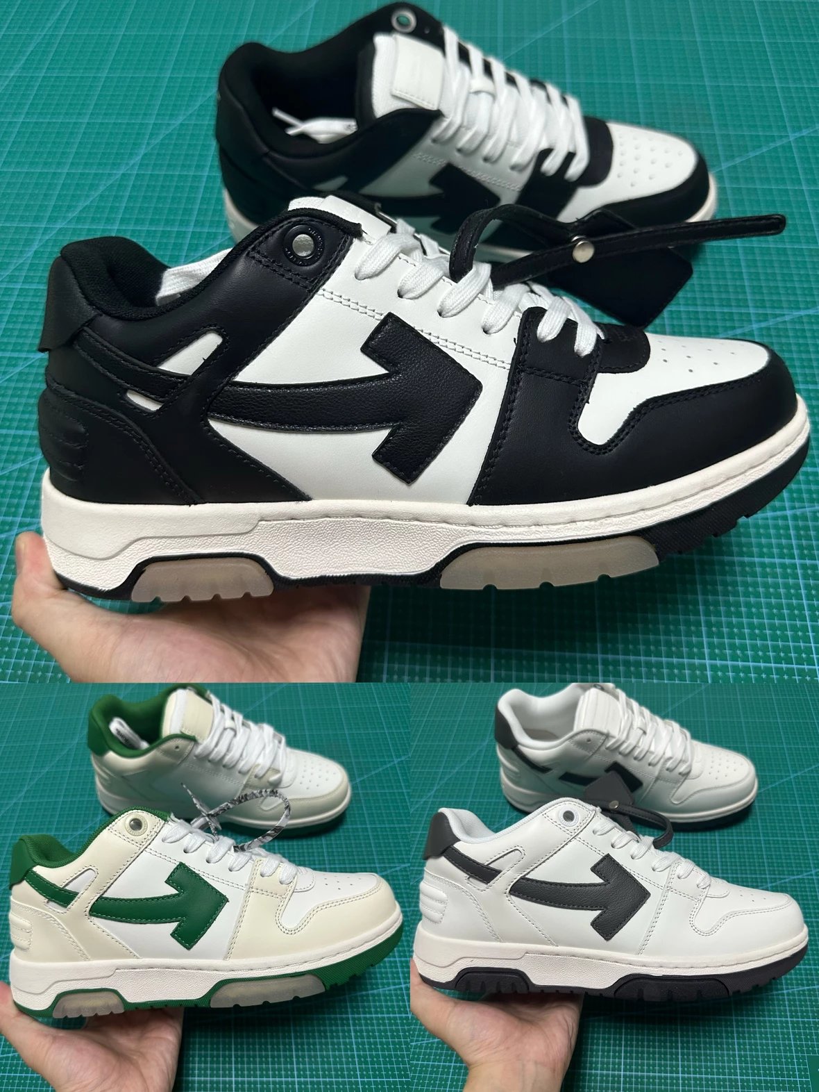 YC batchOW co-branded OFF-WHITE Out Of Office low-cut lace-up fashionable sneakers, color matching will be updated one after another!