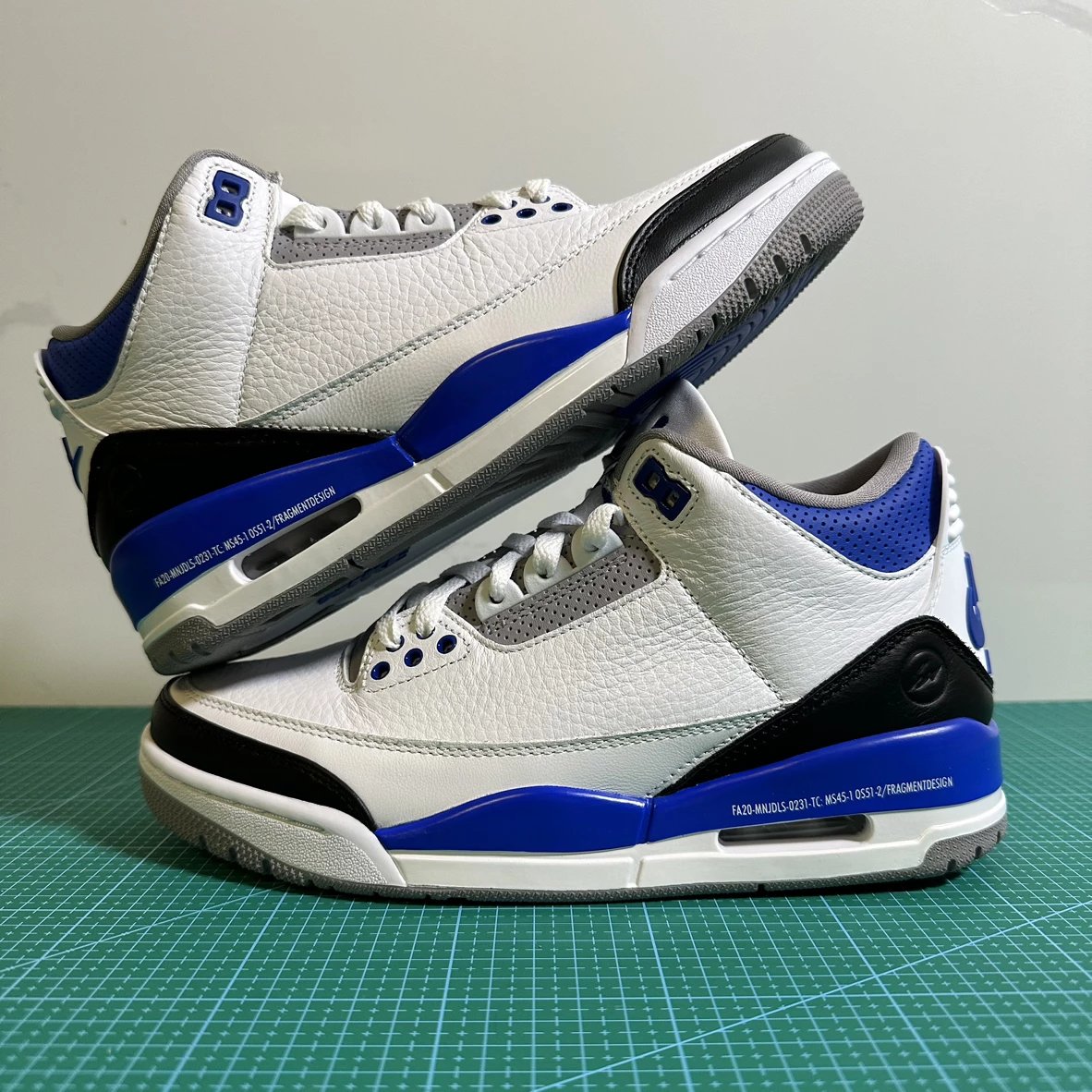 New DT/DF batch Air jordan 3 white and blue lightning Hiroshi Fujiwara joint DA3595-105 40/47.5