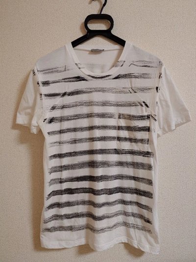 Dior SS05 White Striped Tee