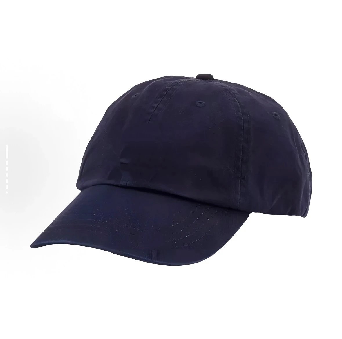Navy Blue Gold Label Baseball Cap / Custom Woven and Dyed Cotton Twill / Barudan Embroidery / Essential Commuter Accessory
