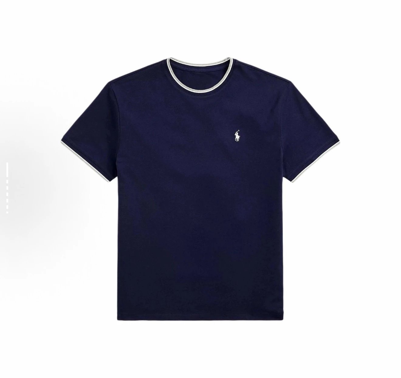 Two pieces at 95% off, four pieces at 9% off/Pony color blocked collar short sleeved/32s combed pearl cotton/dyed 1 × 1 horizontal machine thread/Tajima machine embroidery