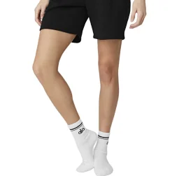 thumbnail for Intimate items are non-refundable AL O towel bottom Solid color striped socks Unisex is the same style Triple pair