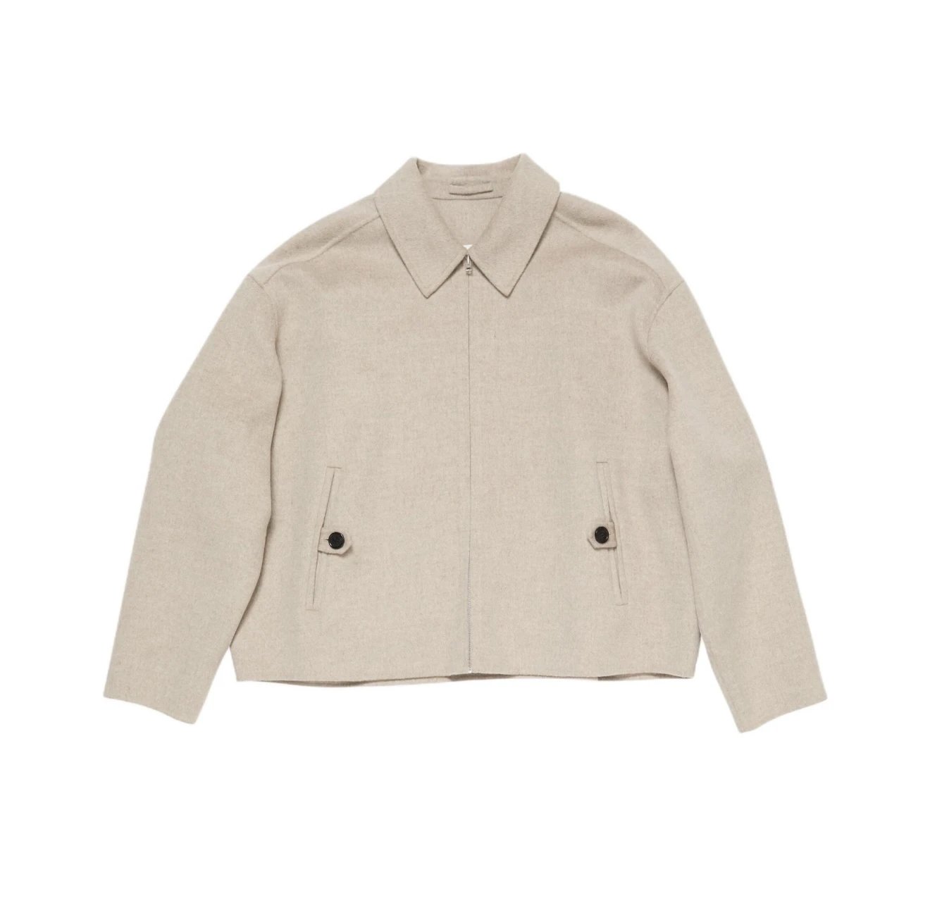 Ac double-sided wool jacket/90 wool 10 cashmere/natural cow horn buckle/five months of craftsmanship/exclusive hardware private mold