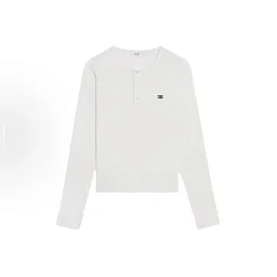 thumbnail for CE Arc de Triomphe Henry Long Sleeve 2×2 Double-sided Thread Weave 40s Combed Sai Luo Spinning Bailingda Embroidery Eccentric Craftsmanship Extreme Slim Same style as Kim Taehyung