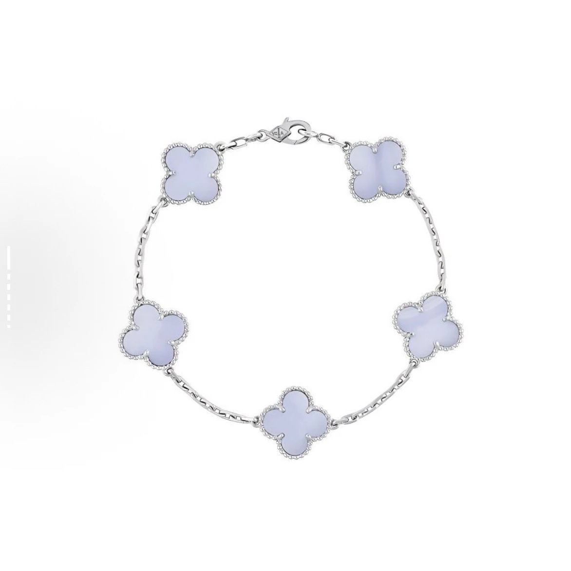 White gold plated amethyst
