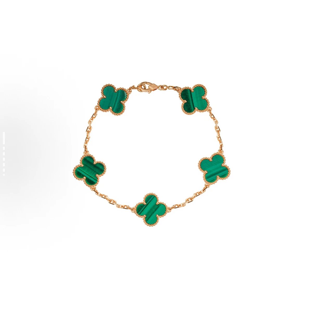 Gold-plated malachite