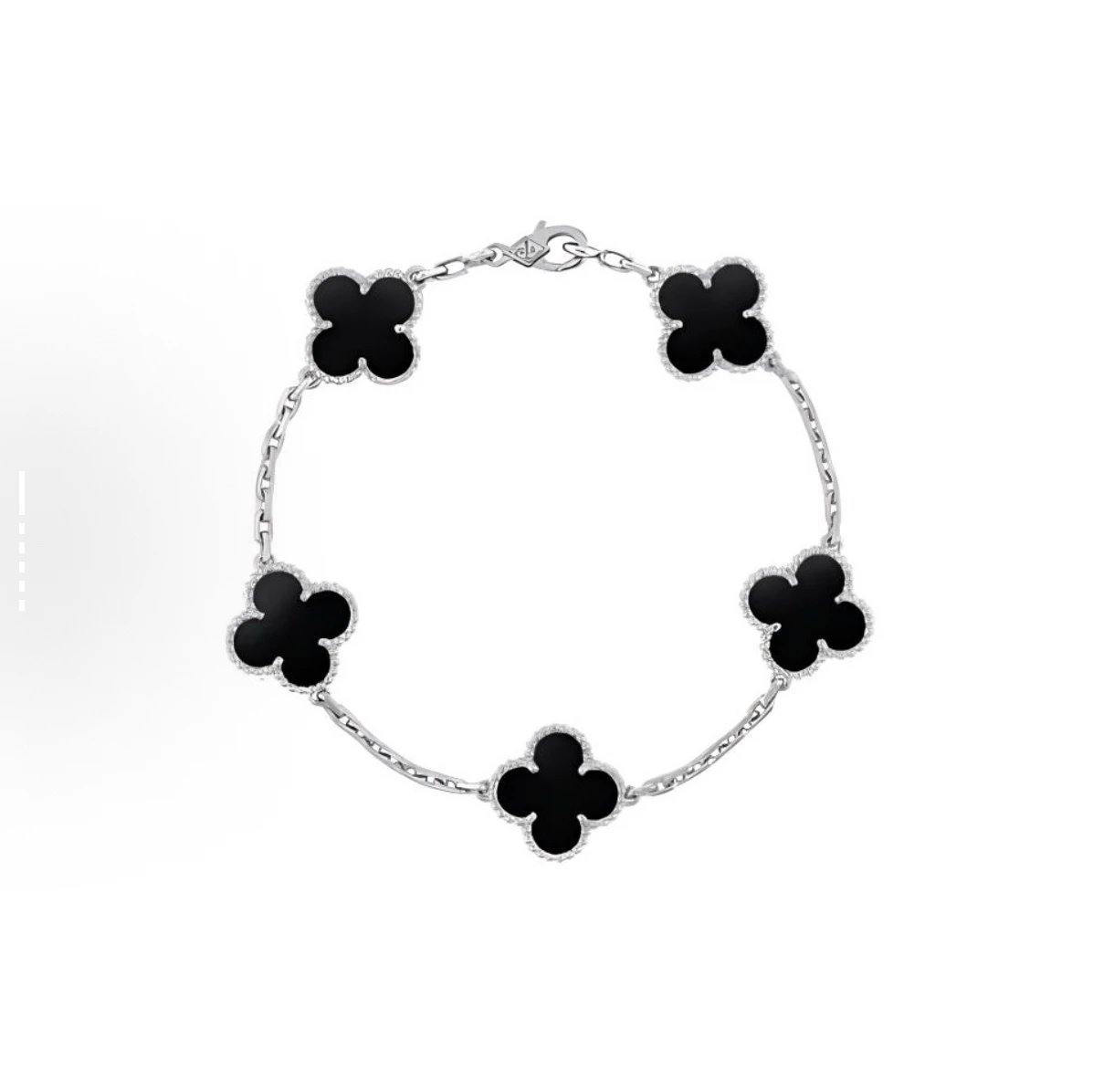 Platinum-plated black flower