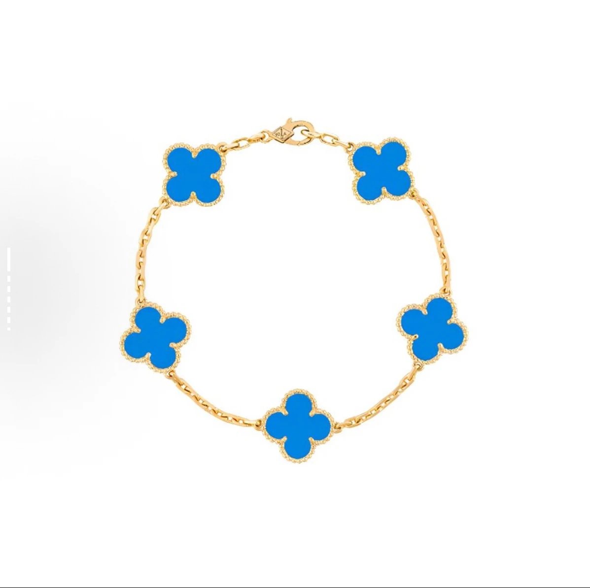 Gold-plated Blue Agate