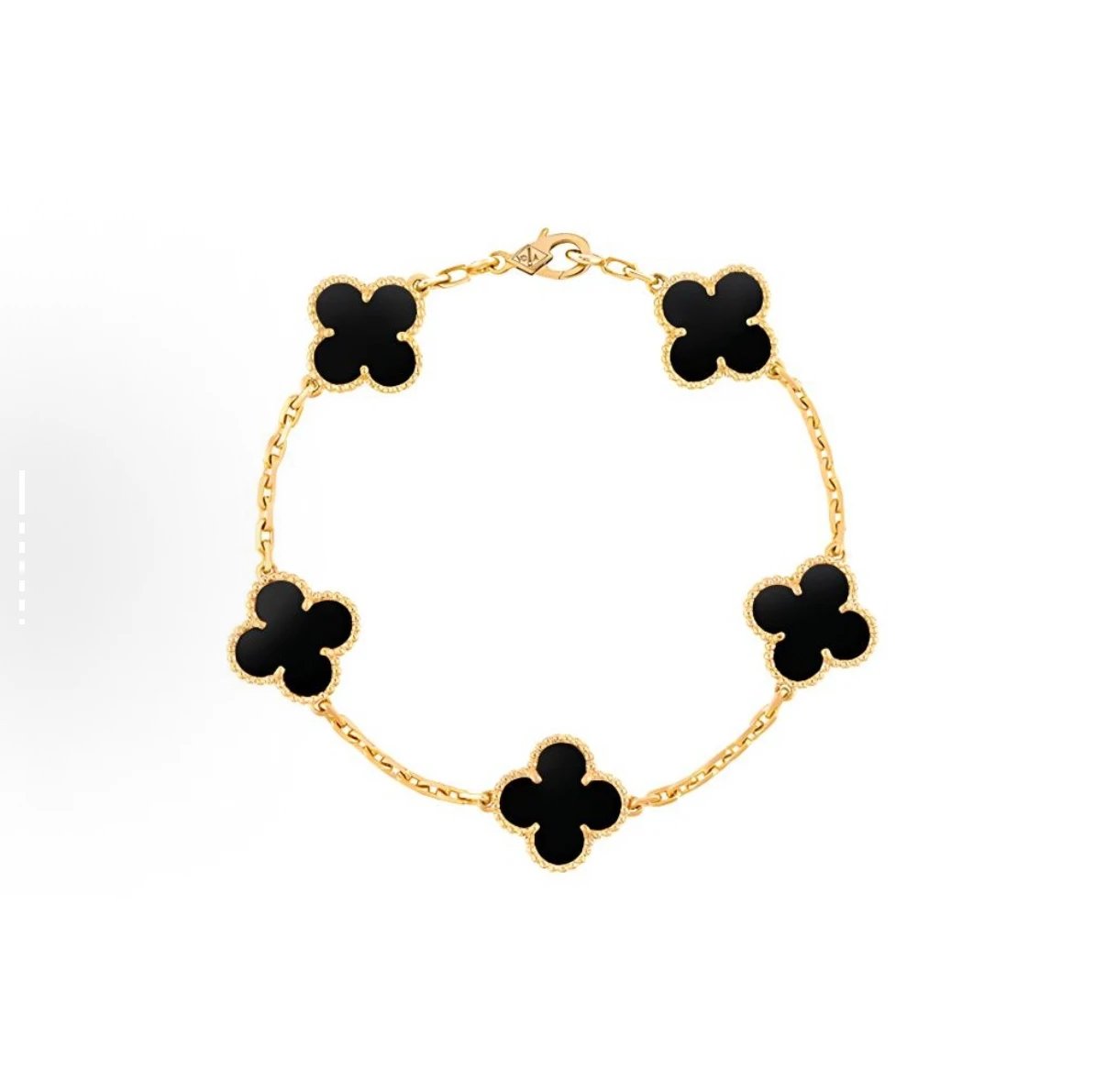 Gold-plated black onyx