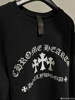 thumbnail for [Spot hair] Ke*heart Ch embroidered sweatshirt ^ men and women are the same