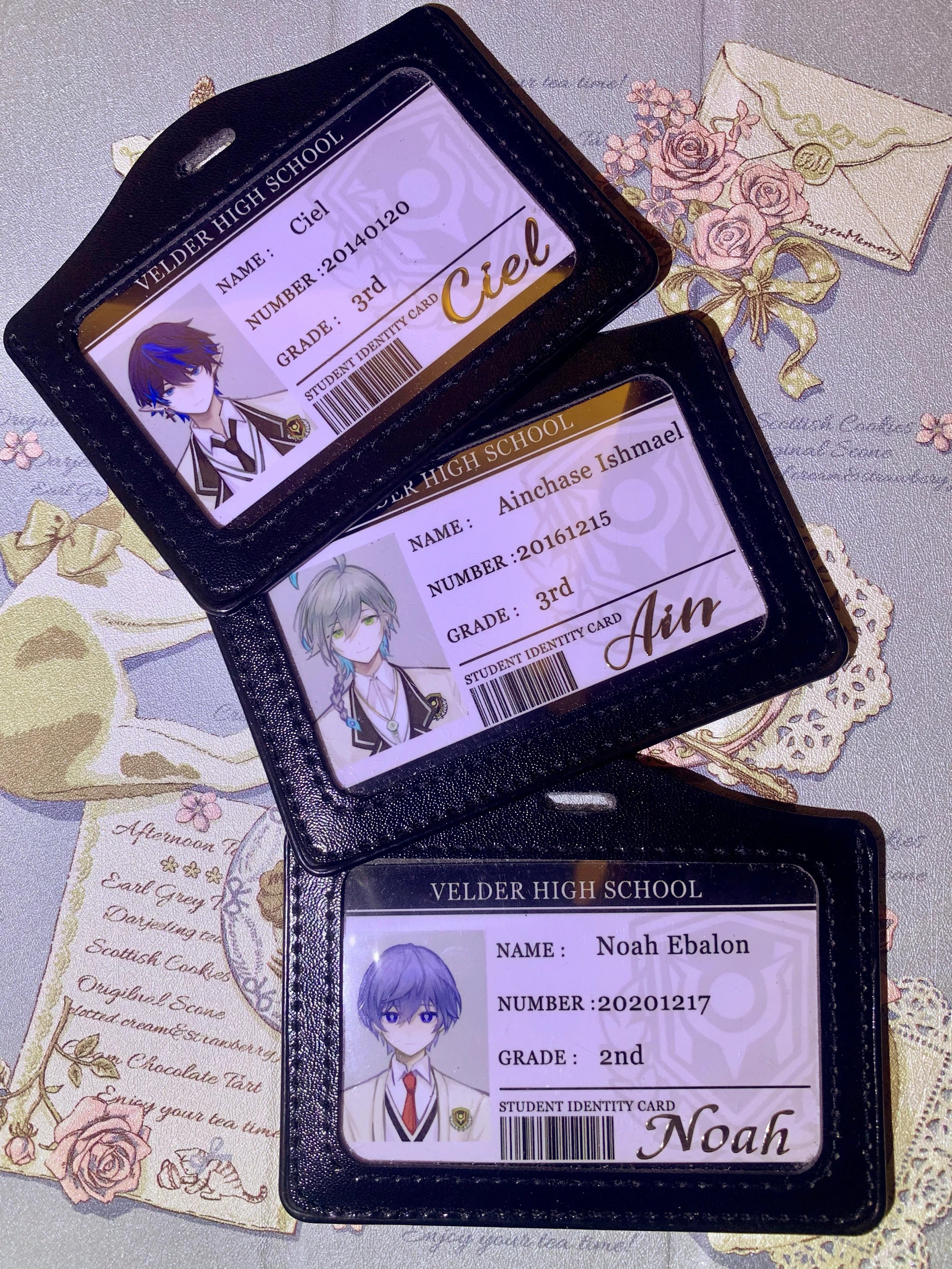 Elsword Beid Academy Student ID Card - Ciel, Ain, Noah