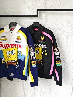 thumbnail for Supreme x SPONGEBOB SQUAREPANTS海绵宝宝 x JEFF HAMILTON 联名款 WEEK11美式夹克