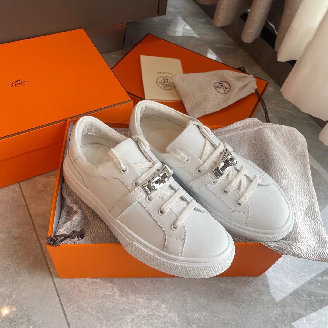 White with Silver Buckle
