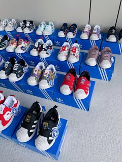 Adidas Children's Shoes Clover Superstar Soft Shell Breathable One Step Stepping Shell Head Boys and Girls' Ultra Light Breathable Soft Bottom Infant Sports Shoes Nike Children's Shoes Jordan Children's Shoes AJ1 Infant Sports Shoes