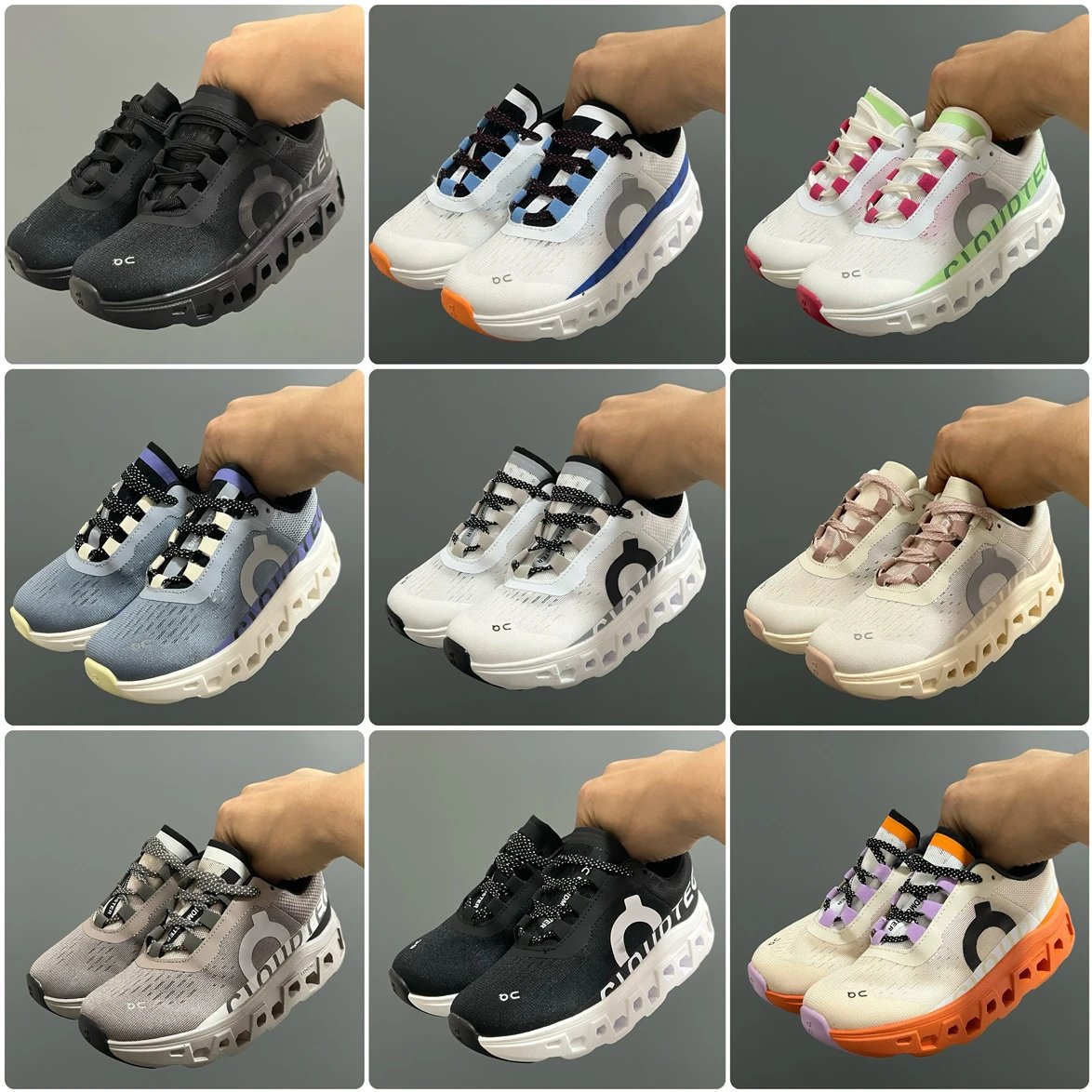 New ON Running Kids' Cloud Monster Athletic Shoes - Breathable Mesh, Comfortable Slip-on Running Shoes for Boys and Girls