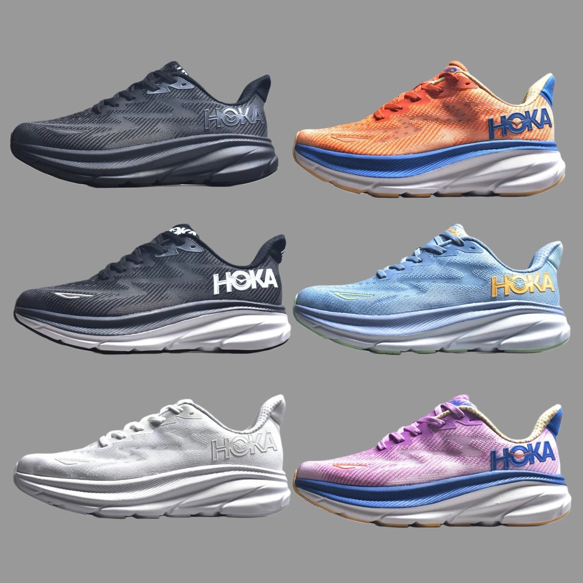 HOKA M Clifton 9 Wide Trail Running Shoes