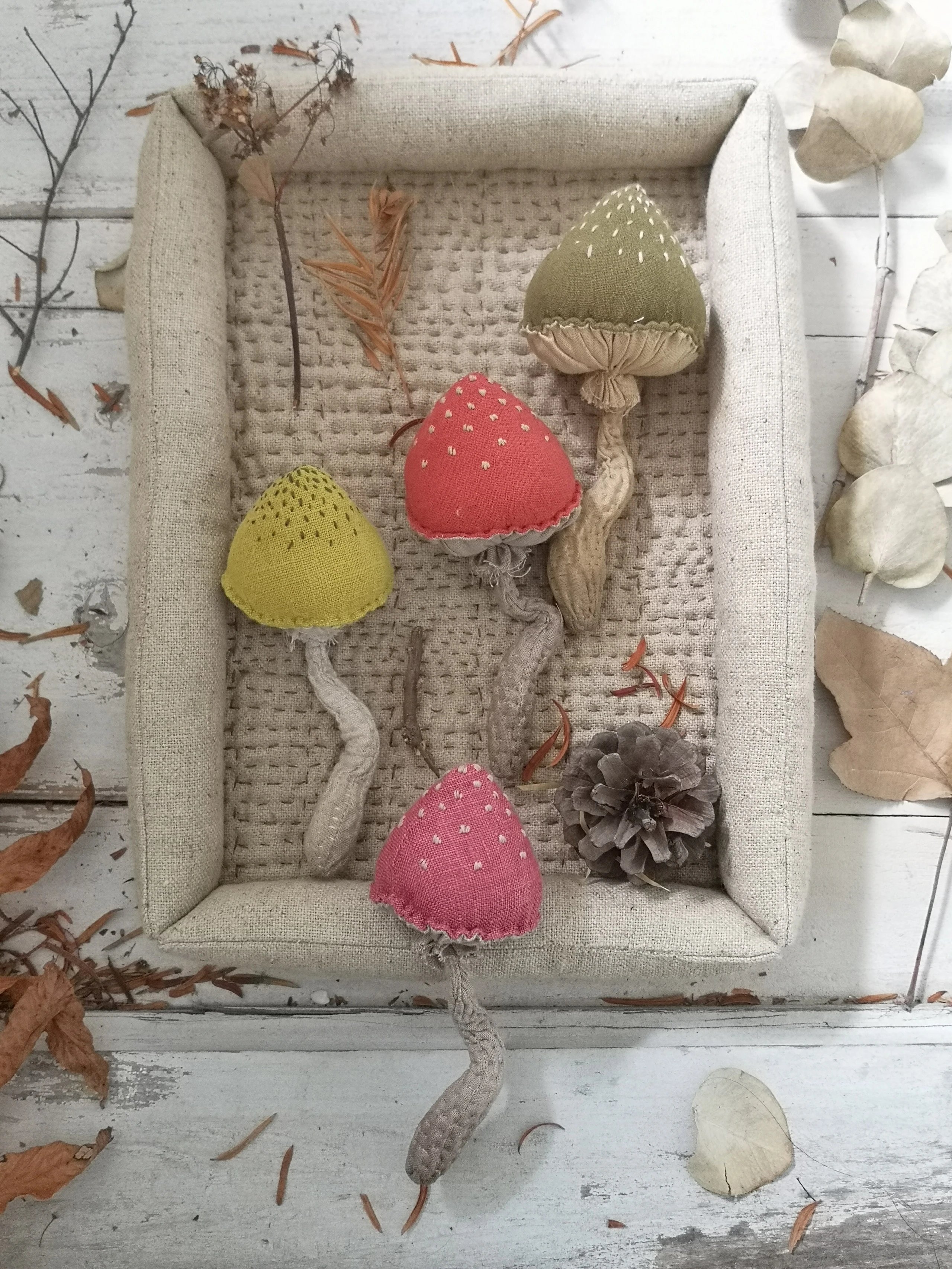 布艺设计|蘑菇的童话|diy|手工制作|乡村振兴项目