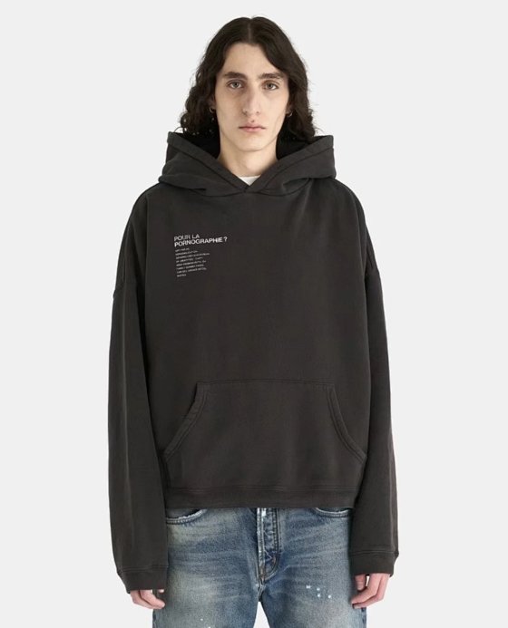 Password made erd23fw melancholic rich second-generation illustration making old hooded washed boxy short wide hoodie