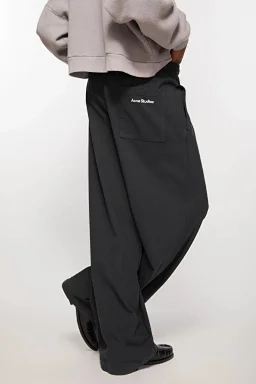 thumbnail for Little Fire Dragon AC low-rise bootcut pants washed cotton bootcut relaxed