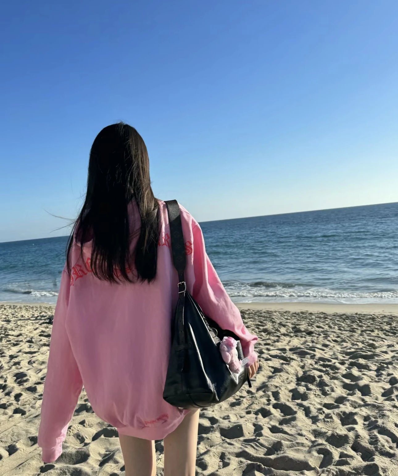 Chrome Hearts Pink Oversized Pullover Hoodie with Gothic Back Logo and Cross Motifs 1