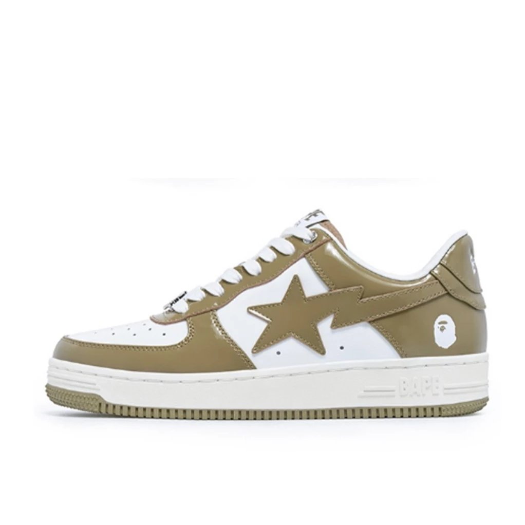 Bape STA patent leather zongzi white