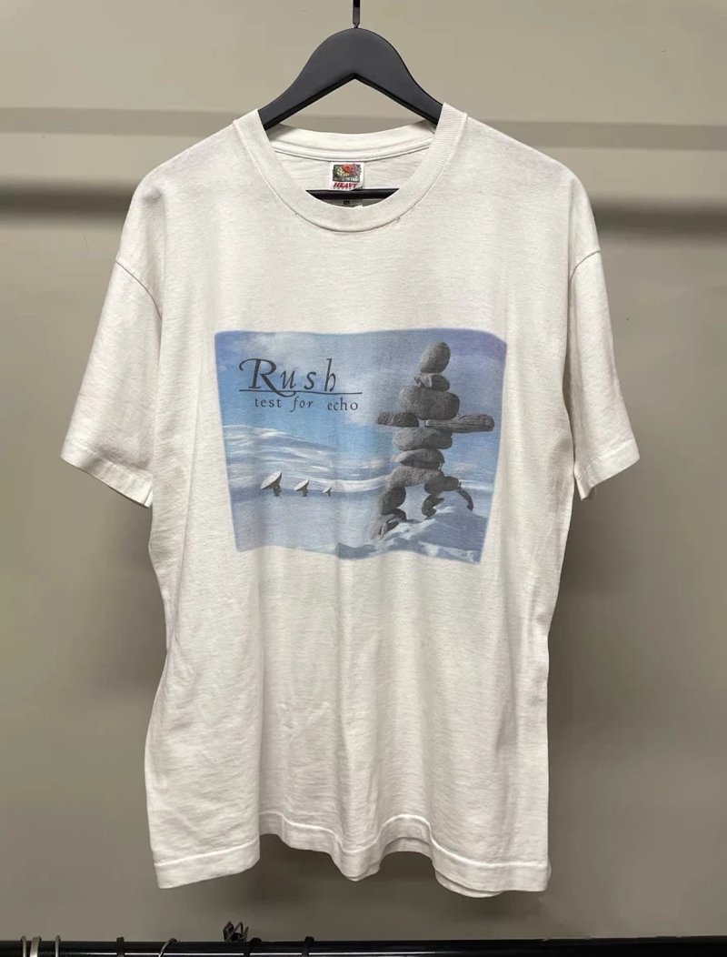 Rush Band Tee Vintage 90s Boxy Tee