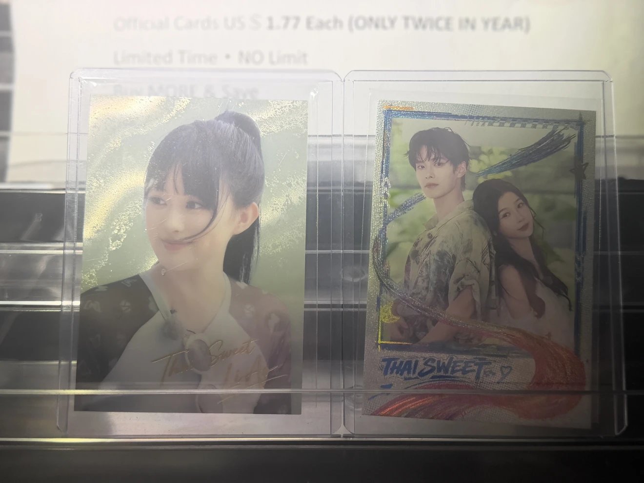 Esther Yu & He Yu Dual Woven Card + Li Ao "Speed and Love" Nana Woven Card | +15 Free Common Cards