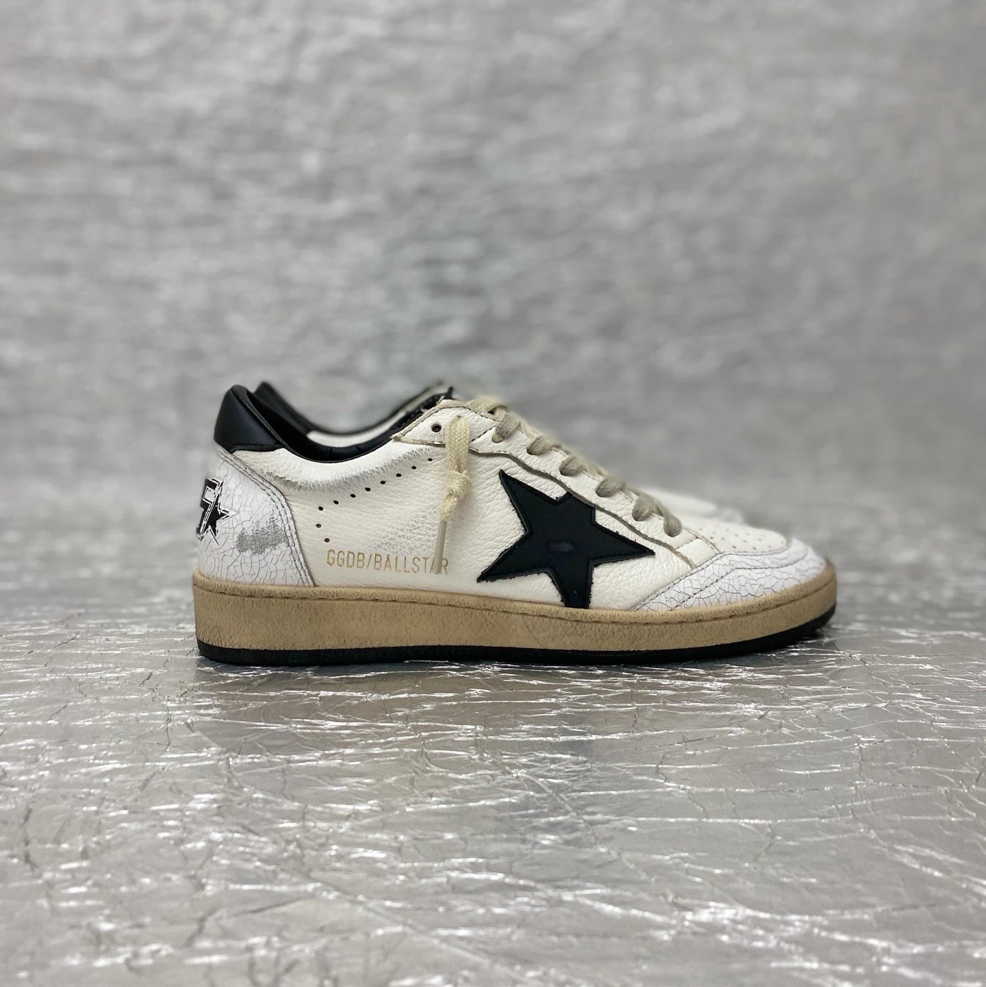 Golden Goose Ball Star Low White Black