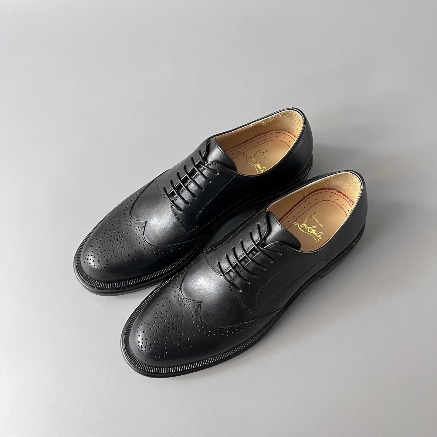 Christian Louboutin Brogue Leather Black
