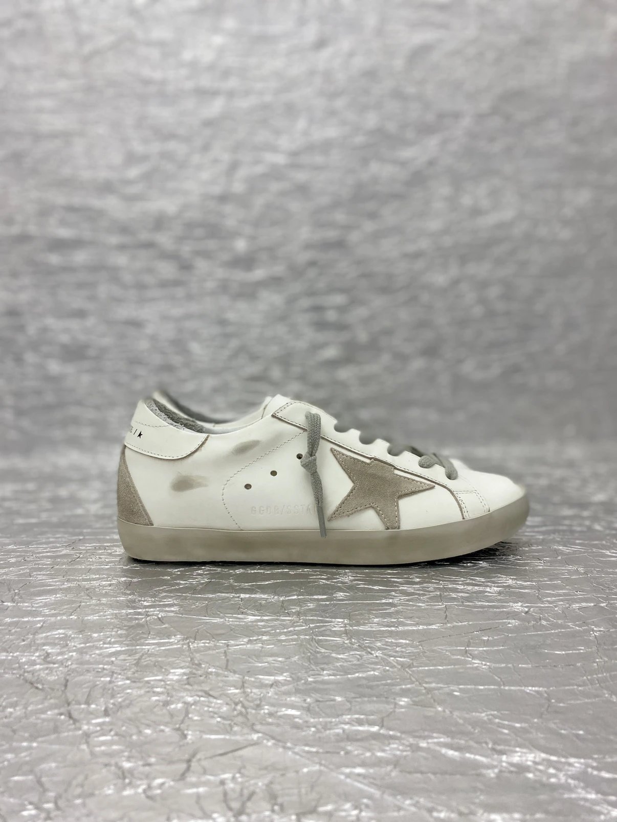 White Sneaker with Star Patch