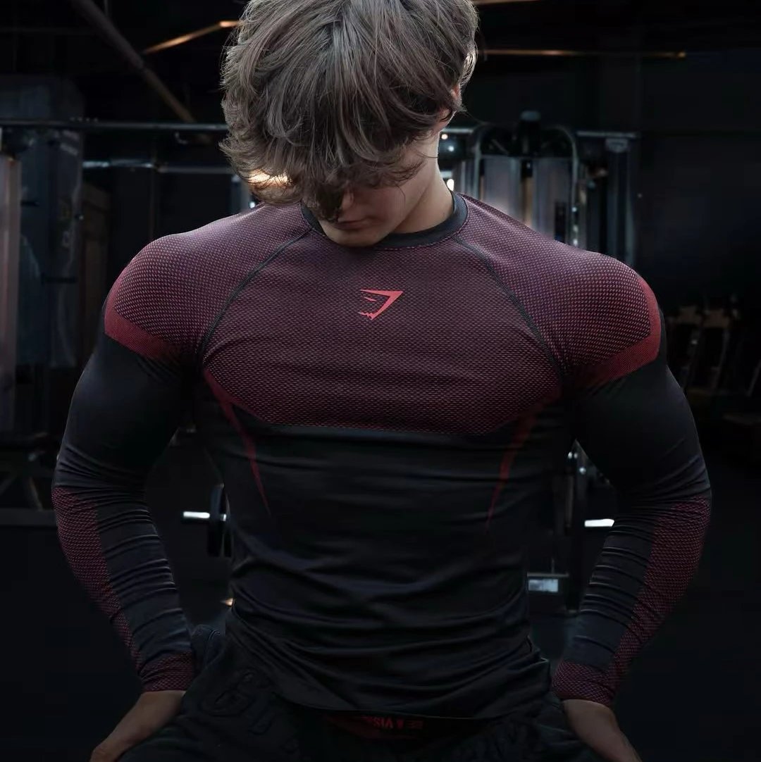 Long Sleeve Classic Color (Black + Red)