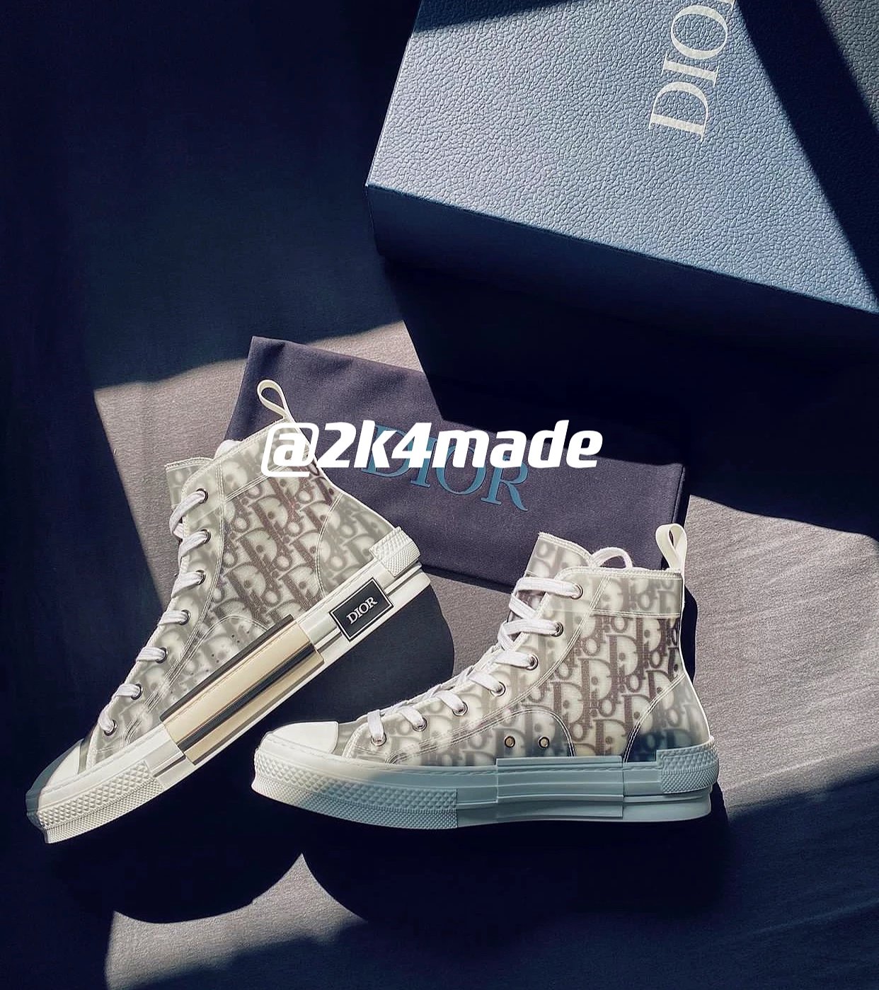 [2K4] Dior Dior B23 classic models men and women with the same models Dior Converse full-color original version of development