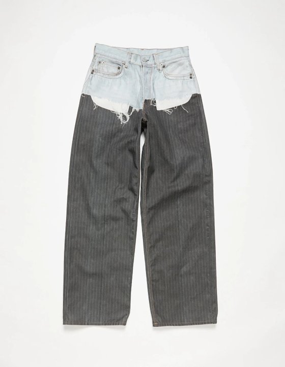 AC SS 26 Print False Two-Piece Striped Trousers