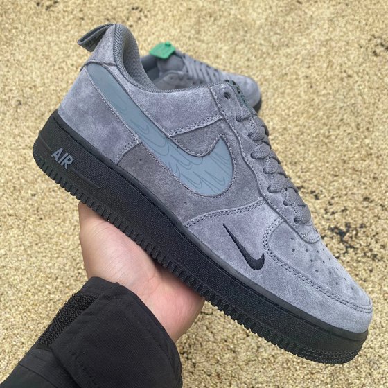 Premium AF1 Air Force Cold Grey Men's Basketball Sneakers